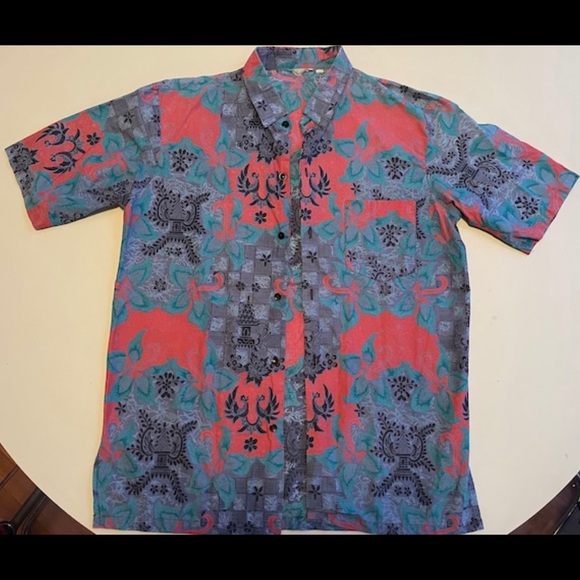 Java Batik button down shirt - Picture 2 of 4